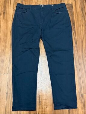 Flint And Tinder Athletic Tapered Fit Chino Pants Navy Blue Mens 40x30